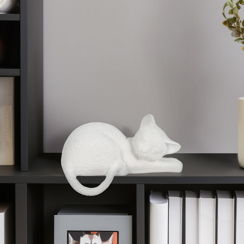 Sagebrook Home 7" Sleeping Kitty White Wishlist Create New