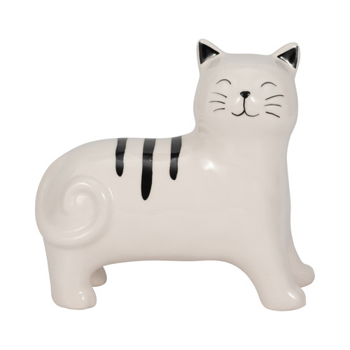 sagebrook home 7" Standing Kitty White/black Wishlist Create New