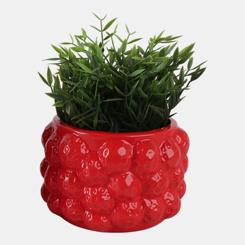 Sagebrook Home 7" Strawberries Flower Pot Red Wishlist Create New
