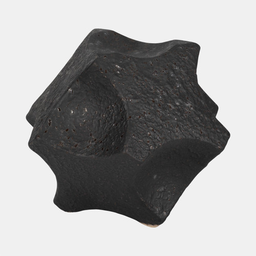 Sagebrook Home 7" Textured Geometric Orb Black Wishlist Create New