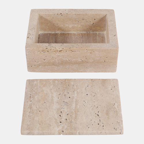 Sagebrook Home 7" Travertine Box Tan Wishlist Create New