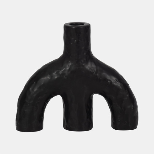 sagebrook home 7" Volcano Texture Double Arched Taper Holder Bla Wishlist Create New