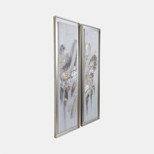 Sagebrook Home 70x20 S/2 Abstract Oil Painting Multi Wishlist Create New