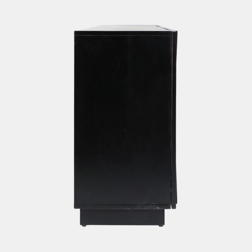 Sagebrook Home 70x30" Half Circle 4-door Cabinet Black Wishlist Create New