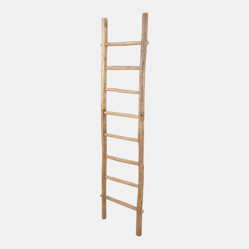 Sagebrook Home 76x19" Teakwood Decorative Ladder Natural Wishlist Create New