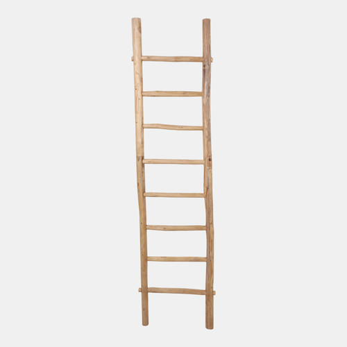 sagebrook home 76x19" Teakwood Decorative Ladder Natural Wishlist Create New