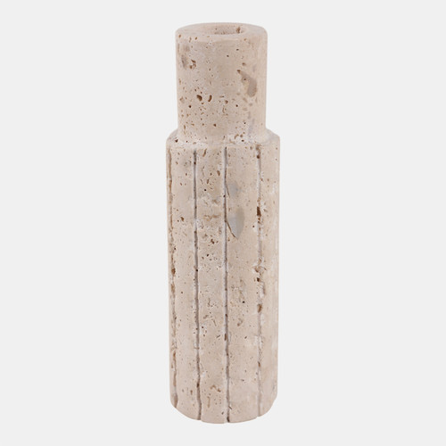 Sagebrook Home 7x2" Raw Edge Travertine Taper Holder Tan Wishlist Create New