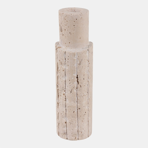 sagebrook home 7x2" Raw Edge Travertine Taper Holder Tan Wishlist Create New