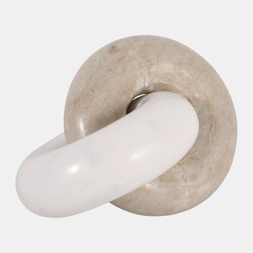 Sagebrook Home 7x4" Double Ring Chain Beige/white Wishlist Create New