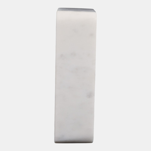 Sagebrook Home 7x4" Marble Clock With Brass Details White Wishlist Create New