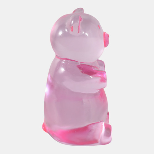 Sagebrook Home 7x4" Transparent Resin Gummy Bear Pink Wishlist Create New