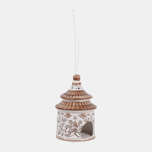 Sagebrook Home 7x5" Chinoiserie Pagoda Bird House Brown/white Wishlist Create New