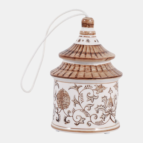 Sagebrook Home 7x5" Chinoiserie Pagoda Bird House Brown/white Wishlist Create New