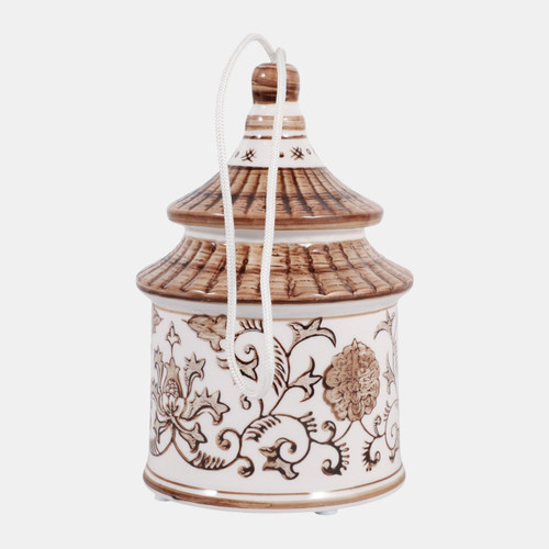 Sagebrook Home 7x5" Chinoiserie Pagoda Bird House Brown/white Wishlist Create New