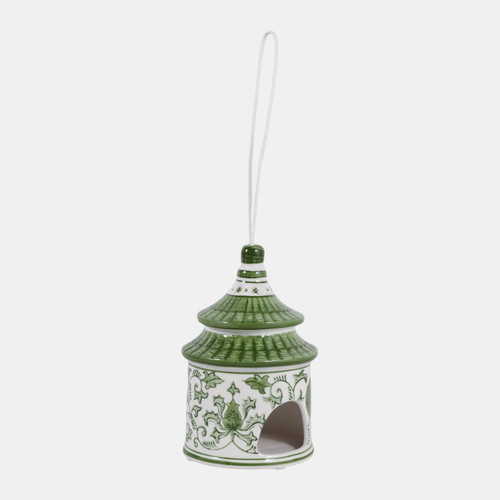 Sagebrook Home 7x5" Chinoiserie Pagoda Bird House Green/white Wishlist Create New