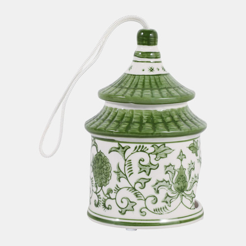 Sagebrook Home 7x5" Chinoiserie Pagoda Bird House Green/white Wishlist Create New