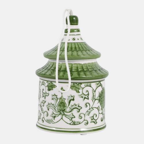 Sagebrook Home 7x5" Chinoiserie Pagoda Bird House Green/white Wishlist Create New