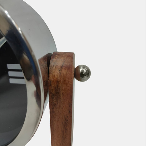 Sagebrook Home 7x7" Clock On Wood Base Natural/silver Wishlist Create New