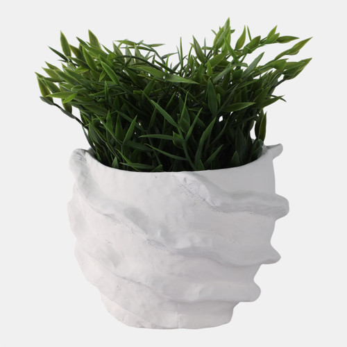 Sagebrook Home 7x7" Flutter Trim Planter White Wishlist Create New