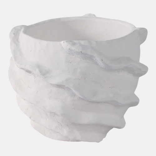 Sagebrook Home 7x7" Flutter Trim Planter White Wishlist Create New