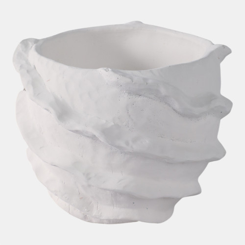 Sagebrook Home 7x7" Flutter Trim Planter White Wishlist Create New