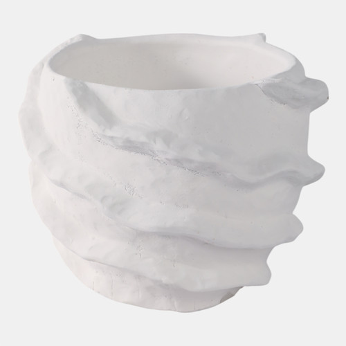 sagebrook home 7x7" Flutter Trim Planter White Wishlist Create New