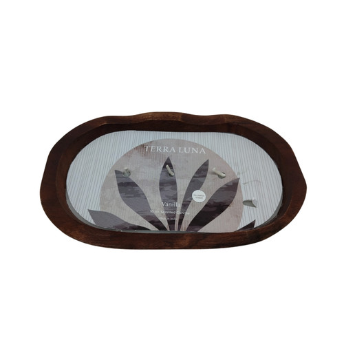 Sagebrook Home 8" 16 Oz Vanilla Oval Bowl Candle Natural Wishlist Create New
