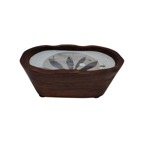 sagebrook home 8" 16 Oz Vanilla Oval Bowl Candle Natural Wishlist Create New