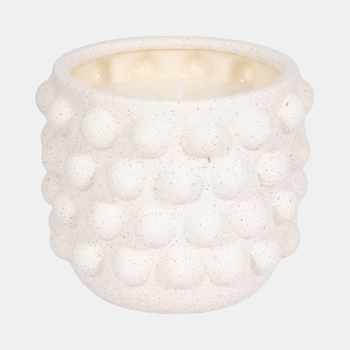 Sagebrook Home 8" 50oz Blk Amber Sea Salt Bubble Sand Candle Wht Wishlist Create New