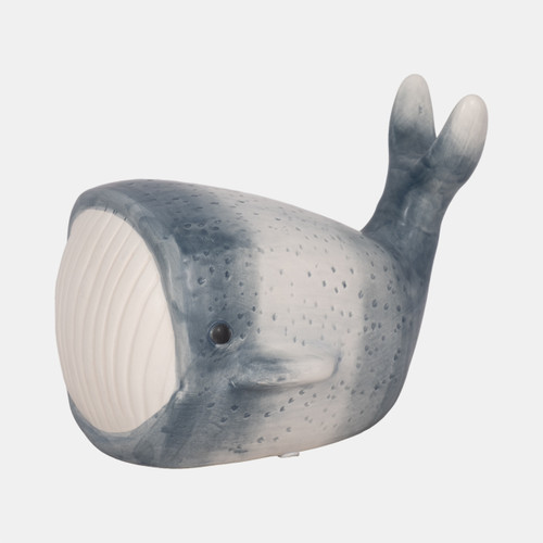Sagebrook Home 8" Blue Whale Decor Blue/white Wishlist Create New