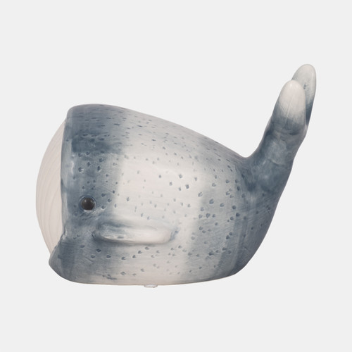 sagebrook home 8" Blue Whale Decor Blue/white Wishlist Create New