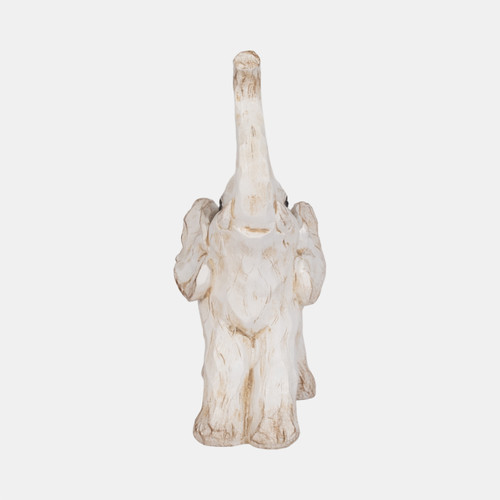 Sagebrook Home 8" Elephant Figurine White Wishlist Create New