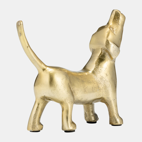 Sagebrook Home 8"l Metal Deco Howling Dog Gold Wishlist Create New
