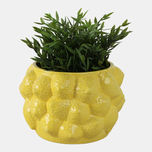 Sagebrook Home 8" Lemons Flower Pot Yellow Wishlist Create New