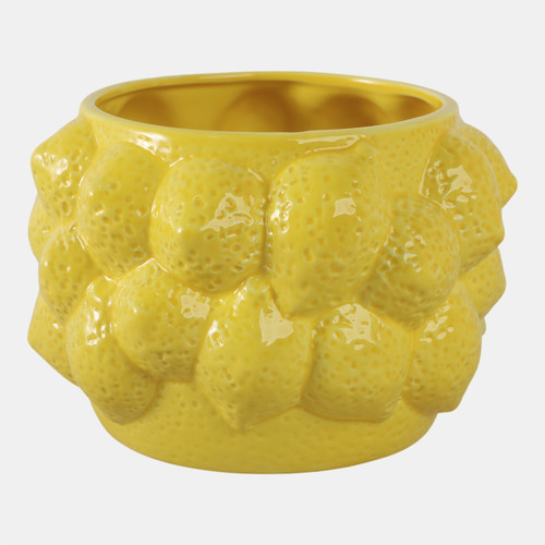 Sagebrook Home 8" Lemons Flower Pot Yellow Wishlist Create New