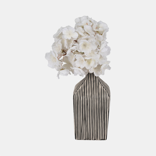 Sagebrook Home 8" Lines Square Vase Black/white Wishlist Create New
