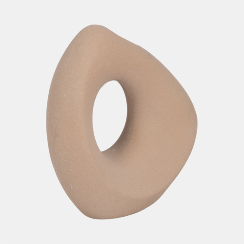 Sagebrook Home 8" Lopsided Open Cut Out Vase Sand Texture Tan Wishlist Create New