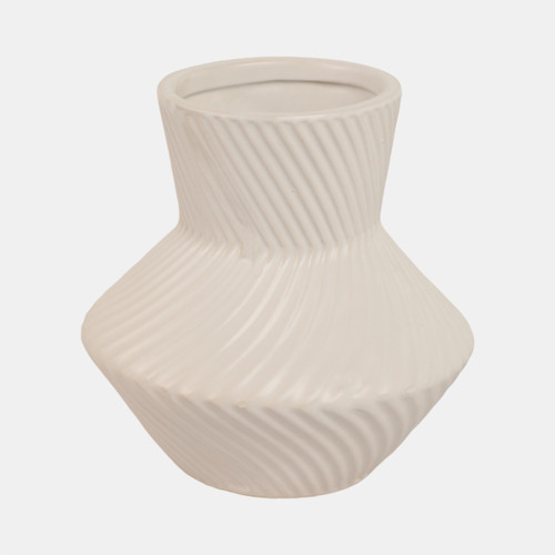 sagebrook home 8" Modern Totem Vase White Wishlist Create New