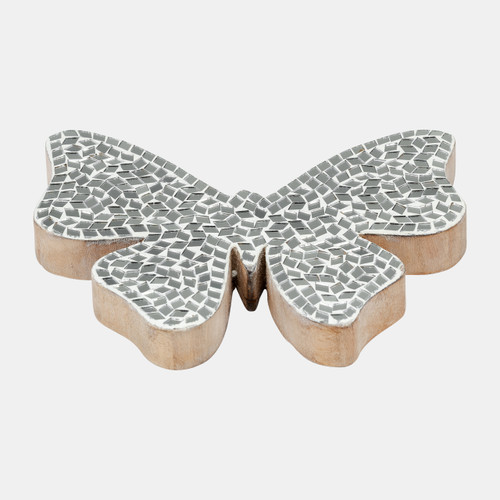 Sagebrook Home 8" Mosaic Butterfly White Wishlist Create New