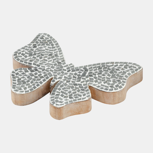 Sagebrook Home 8" Mosaic Butterfly White Wishlist Create New