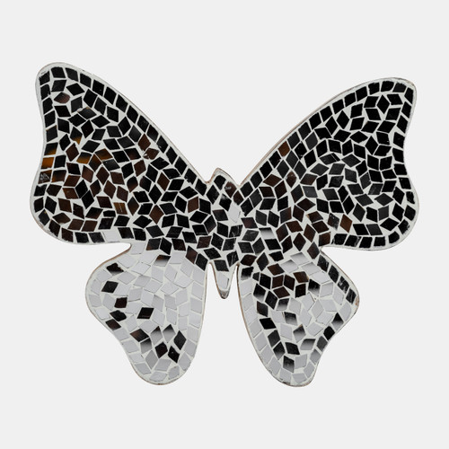 sagebrook home 8" Mosaic Butterfly White Wishlist Create New