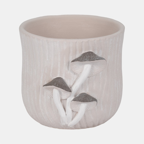 sagebrook home 8" Mushroom Applique Planter Grey Wishlist Create New