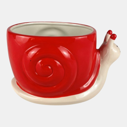 Sagebrook Home 8" Red Snail Candle Wishlist Create New