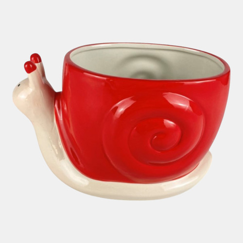Sagebrook Home 8" Red Snail Candle Wishlist Create New