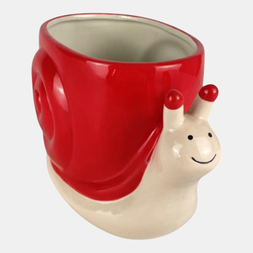 sagebrook home 8" Red Snail Candle Wishlist Create New
