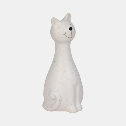 Sagebrook Home 8" Skinny Sitting Kitty White Wishlist Create New