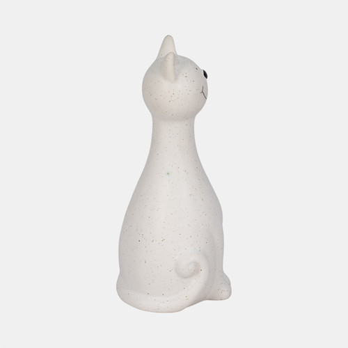 Sagebrook Home 8" Skinny Sitting Kitty White Wishlist Create New