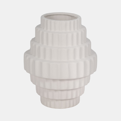 Sagebrook Home 8" Textured Staggered Vase White Wishlist Create New