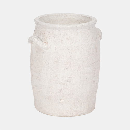 Sagebrook Home 8" Traditional Handle Vase Rough Finish White Wishlist Create New