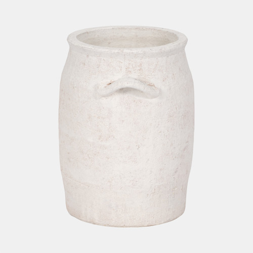 Sagebrook Home 8" Traditional Handle Vase Rough Finish White Wishlist Create New